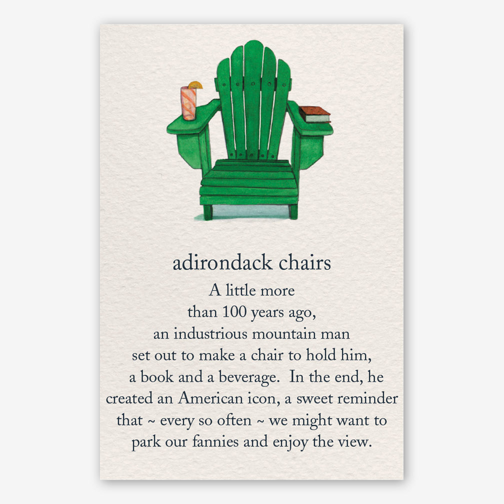 Cardthartic Birthday Card: Adirondack Chairs