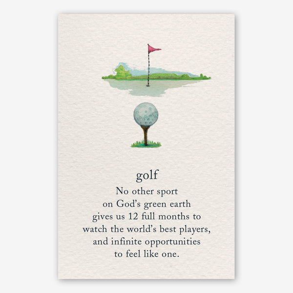 Cardthartic Birthday Card: Golf