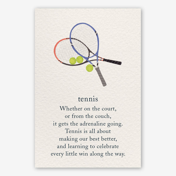 Cardthartic Birthday Card: Tennis