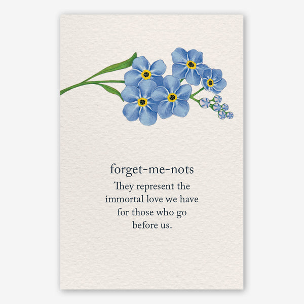 Cardthartic Condolence Card: Forget-Me-Nots