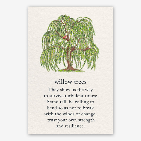 Cardthartic Encouragement Card: Willow Trees