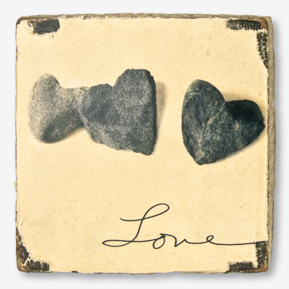 Cedar Mountain Studios: Lost + Found Art Block: Love Stones