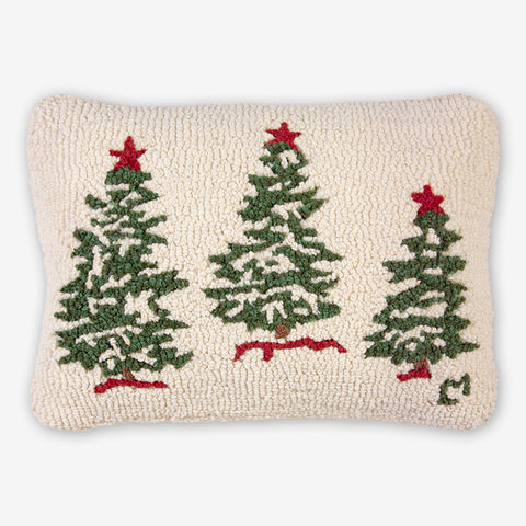 Hooked wool christmas store pillows