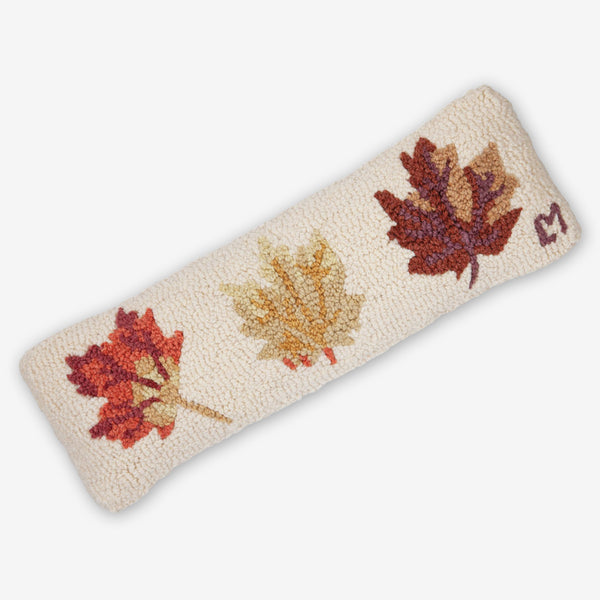 Chandler 4 Corners: Hand-Hooked Wool Pillow: 24x8 Inch Fallen Leaves
