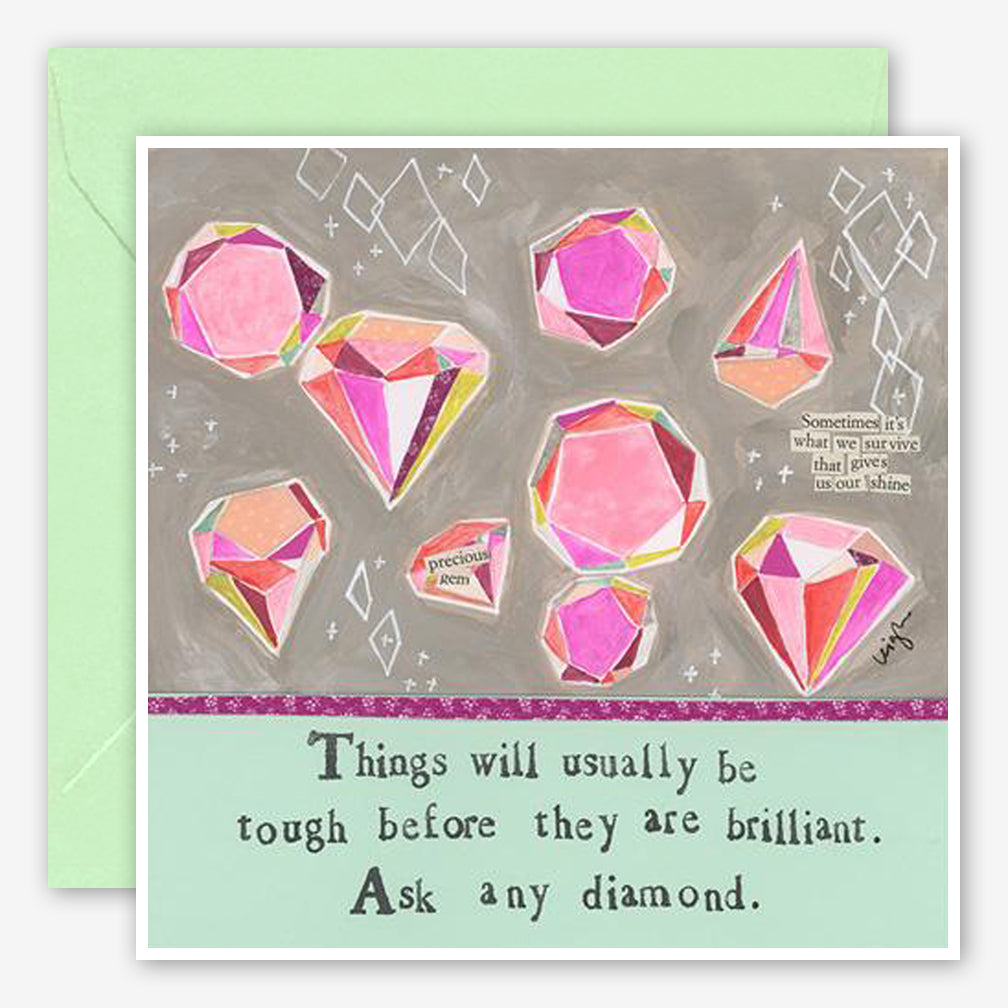 Curly Girl Design: Encouragement Card: Brilliant Diamond