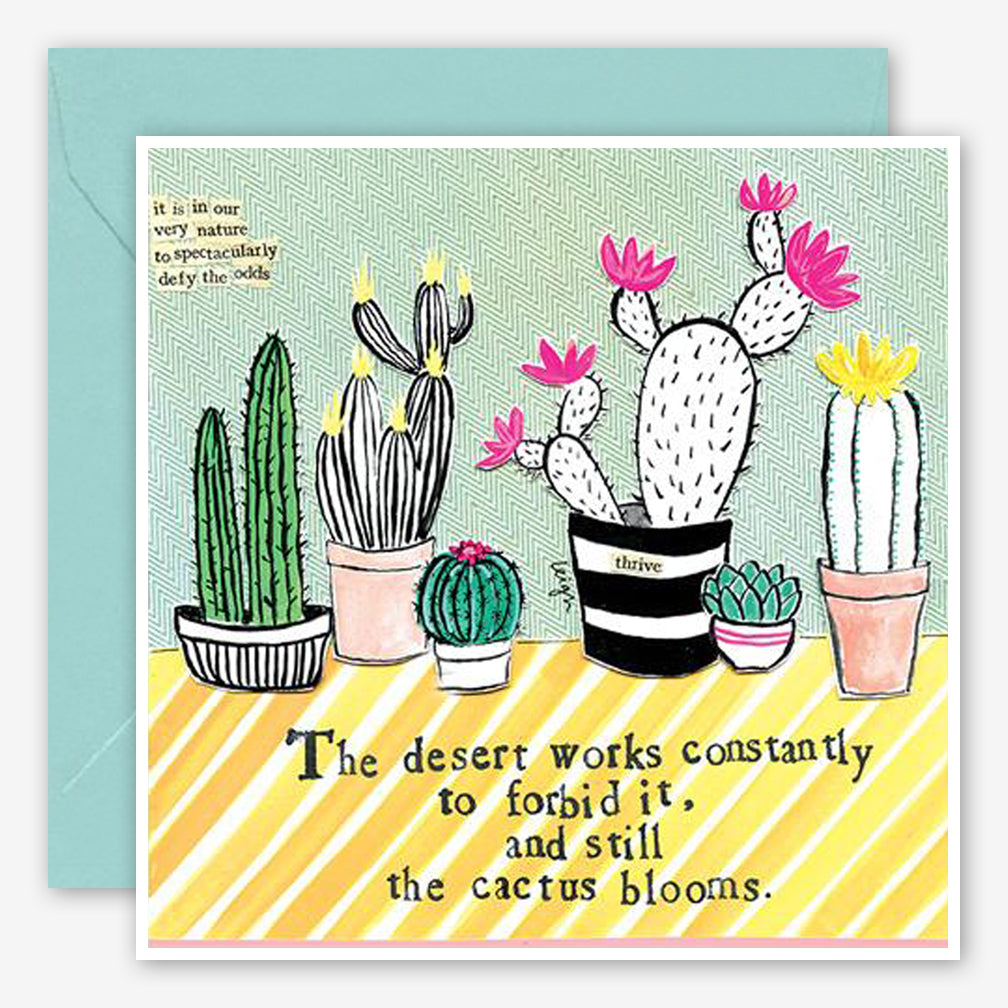 Curly Girl Design: Encouragement Card: Cactus