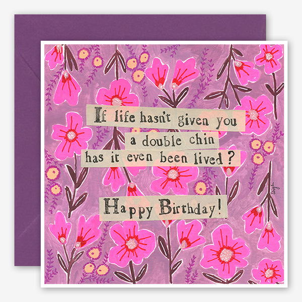 Curly Girl Design: Birthday Card: Double Chin