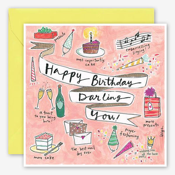 Curly Girl Design: Birthday Card: Darling You
