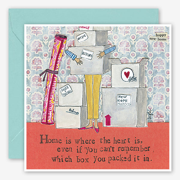 Curly Girl Design: New Home Card: Home is Where