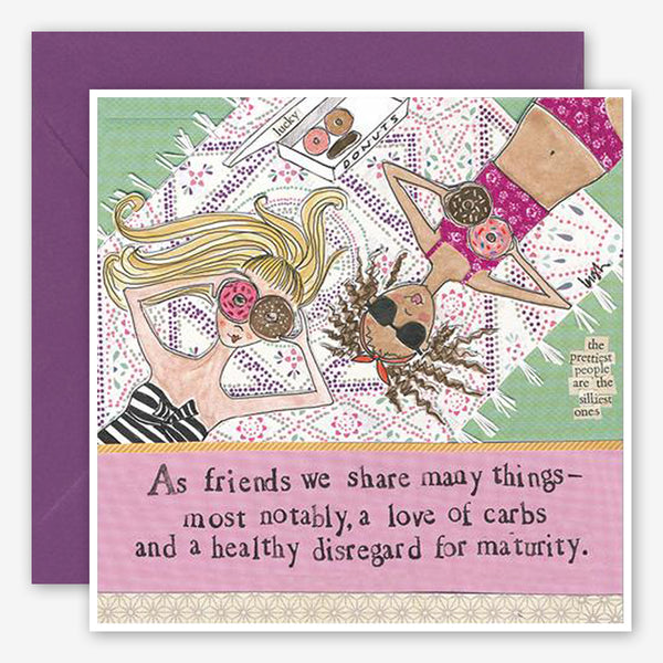 Curly Girl Design: Friendship Card: Love Of Carbs