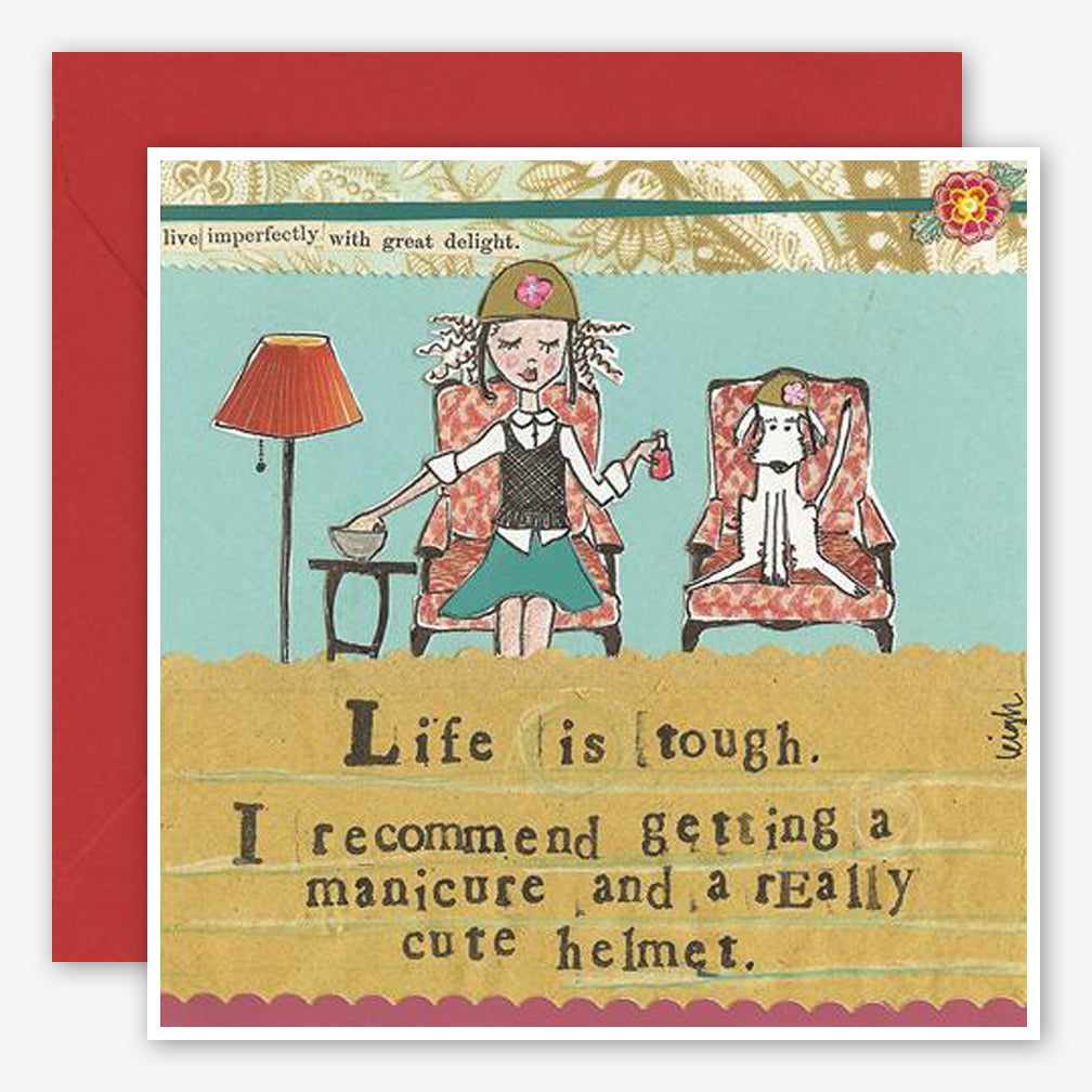 Curly Girl Design: Encouragement Card: Life Is Tough