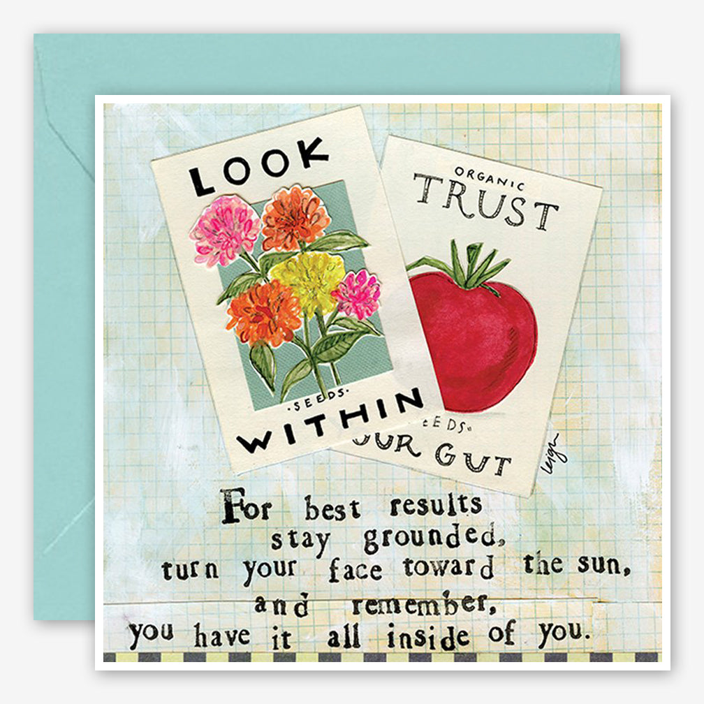 Curly Girl Design: Encouragement Card: Look Within