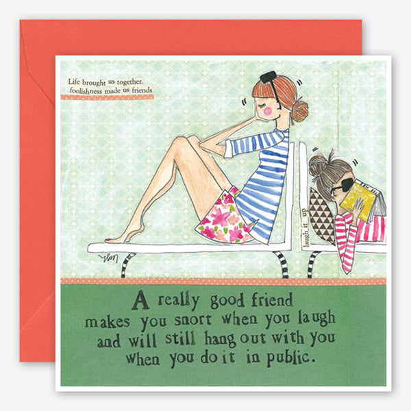 Curly Girl Design: Friendship Card: Snort In Public