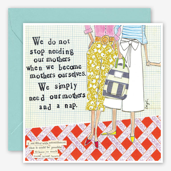 Curly Girl Design: Love Card: Mothers and a Nap