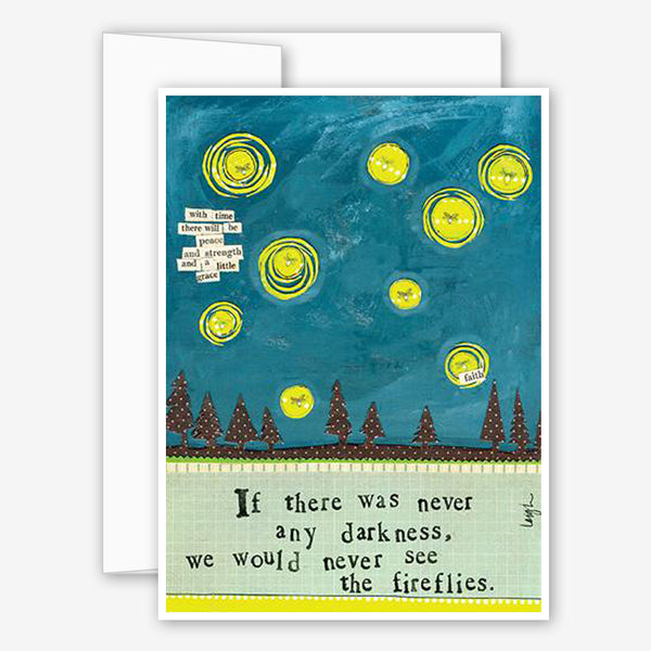 Curly Girl Design: Encouragement Card: Fireflies