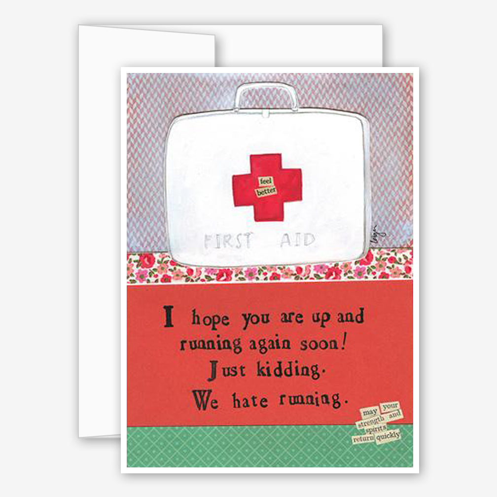 Curly Girl Design: Get Well Card: Hate Running