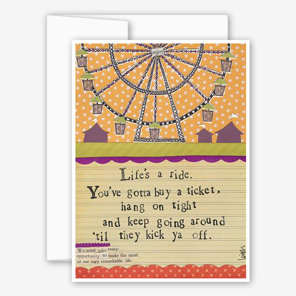 Curly Girl Design: Encouragement Card: Life’s a Ride