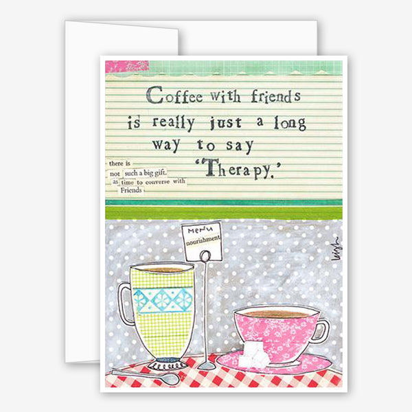 Curly Girl Design: Friendship Card: Coffee