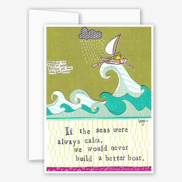 Curly Girl Design: Encouragement Card: Better Boat