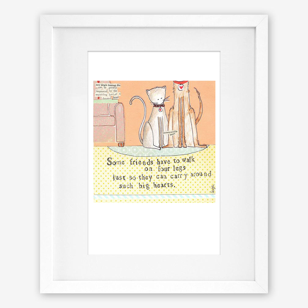 Curly Girl Design: Matted Print: Four Legs