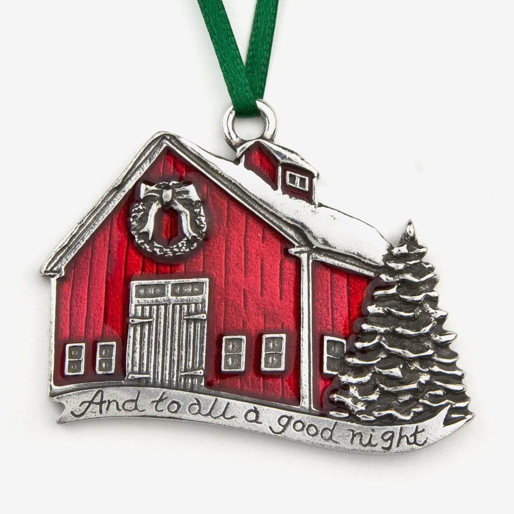 Danforth Pewter: Pewter Ornaments: A Good Night 2014 Annual Ornament