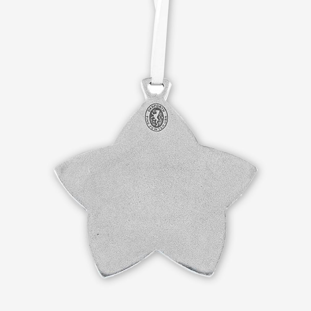 Danforth Pewter: Pewter Ornaments: Baby's First Christmas: Blue