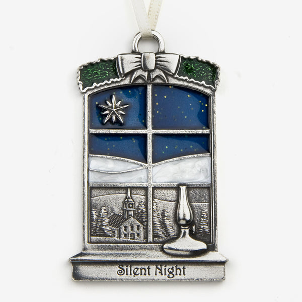 Danforth Pewter: Pewter Ornaments: Silent Night 2018 Annual Ornament