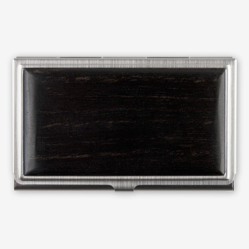 Davin & Kesler: Business Card Case: Solid Ebony