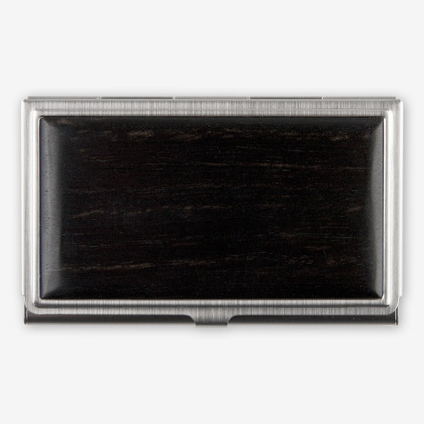 Davin & Kesler: Business Card Case: Solid Ebony