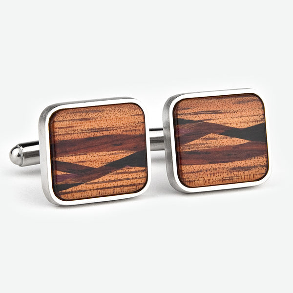 Davin & Kesler: Cuff Links: Inlay Lacewood