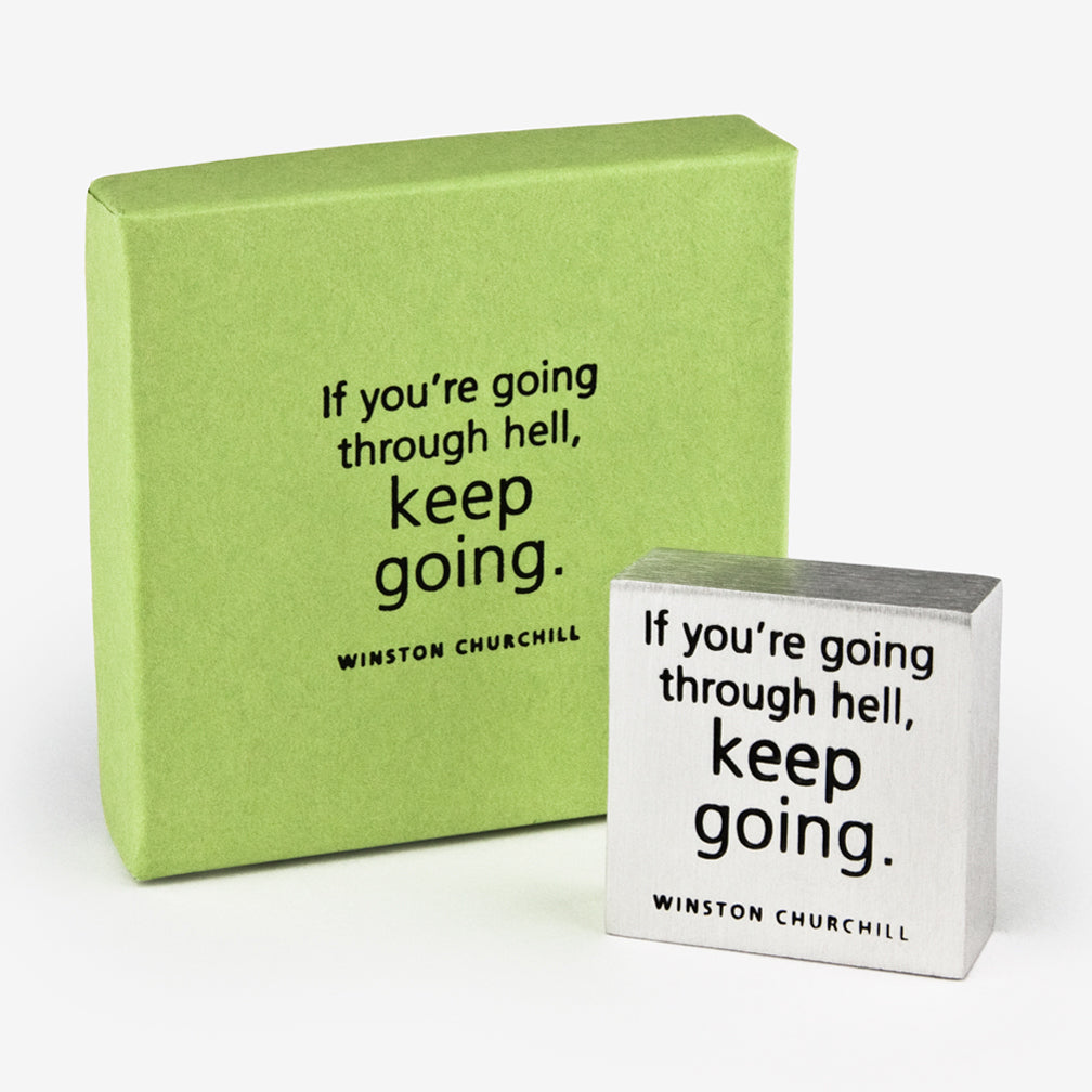 Danforth Pewter: Paperweight: Keep Going