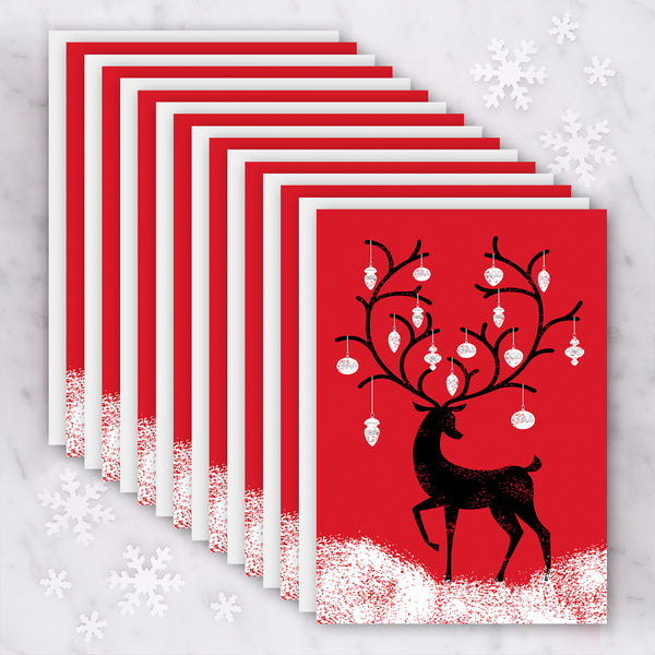 Design With Heart Holiday Box of Cards: Winter Deer