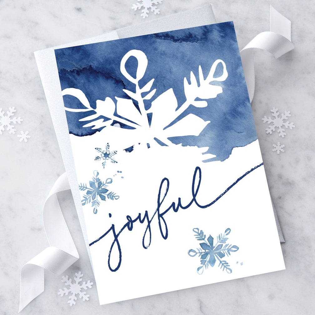Design With Heart Holiday Card: Joyful