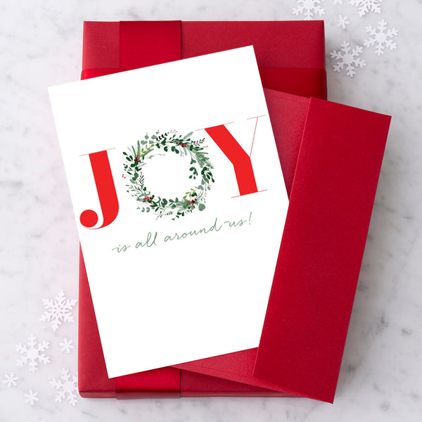 Design With Heart Holiday Card: Joy Is All Around Us