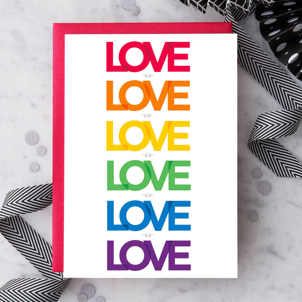 Design With Heart Love Card: Love Is Love