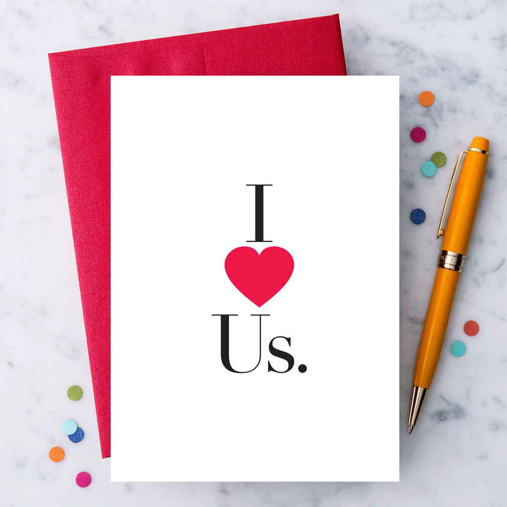 Design With Heart Love Card: I Love Us