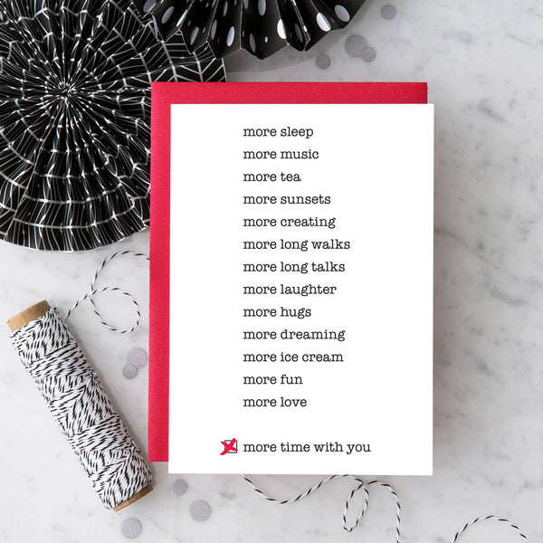 Design With Heart Love Card: More Time With You