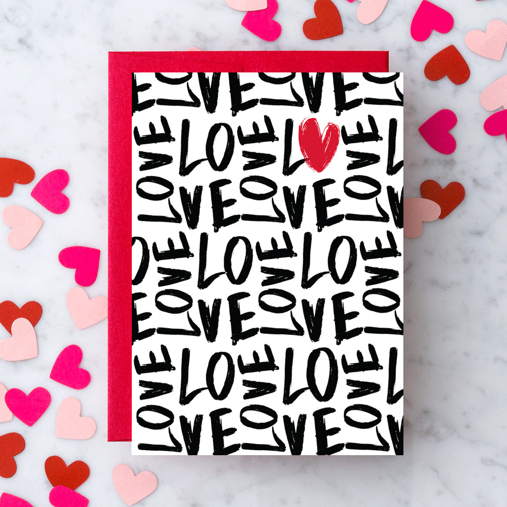 Design With Heart Love Card: Handwritten Love - Helen Winnemore's
