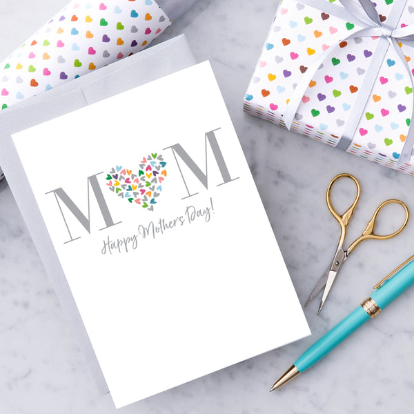 Design With Heart Mother’s Day Card: Mom, Happy Mother’s Day!