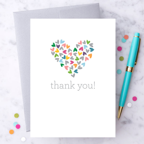 Design With Heart Thank You Card: Thank You Heart