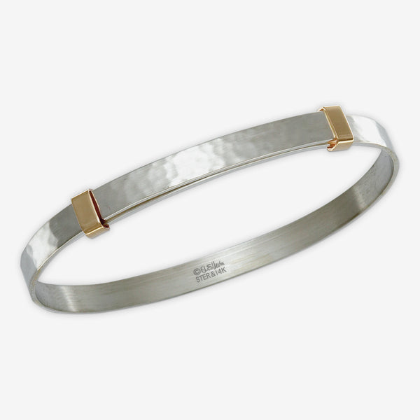 Ed Levin Designs: Bracelet: Waltz, Silver & 14K Gold