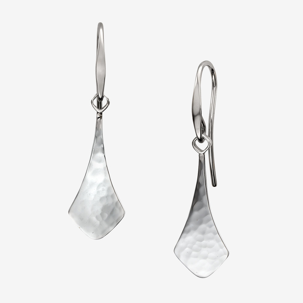 Ed Levin Designs: Earrings: Breezy, Silver