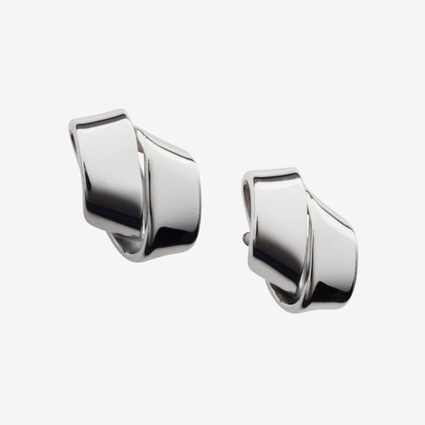 Ed Levin Designs: Earrings: Love Knot, Silver