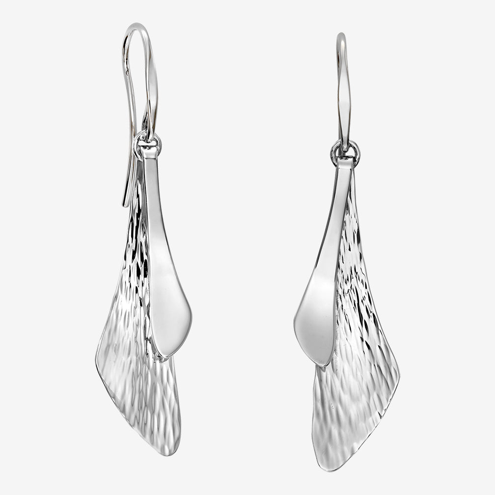 Ed Levin Designs: Earrings: Samara, Silver