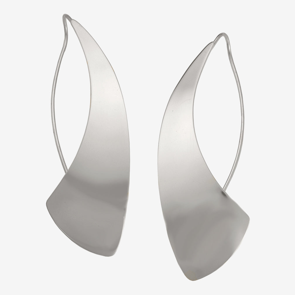 Ed Levin Designs: Earrings: Spinnaker Small, Silver