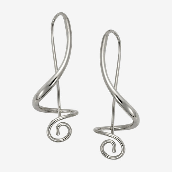 Ed Levin Designs: Earrings: Symphony Small, Silver