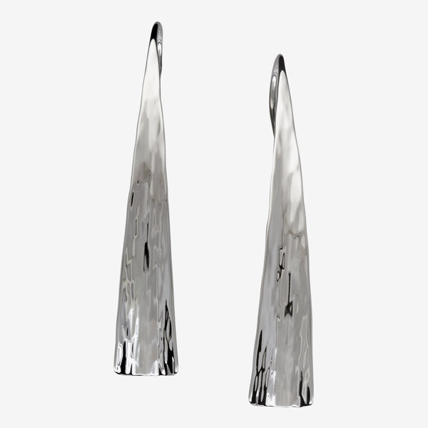 Ed Levin Designs: Earrings: Waterfall, Silver