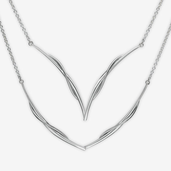 Ed Levin Designs: Necklace: Vineyard Swing, SS, 18"