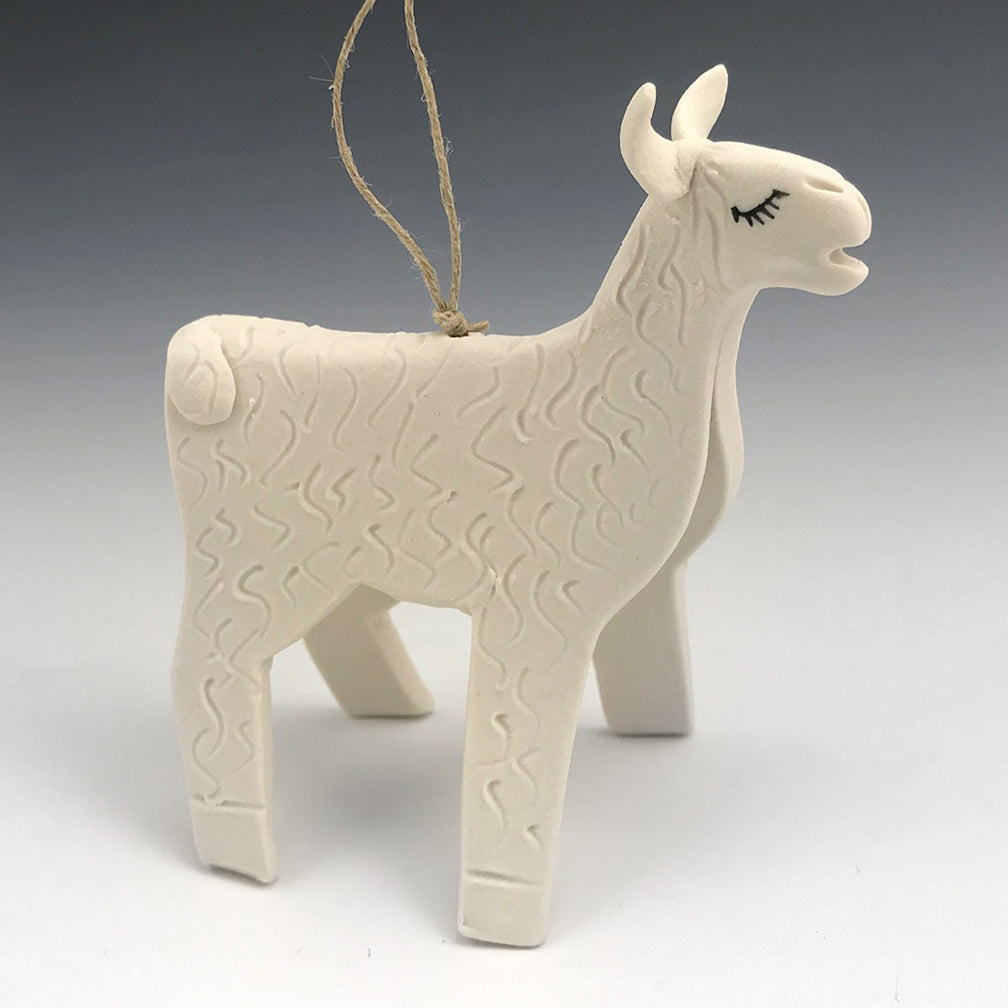 Evening Star Studio: Ornament: Llama