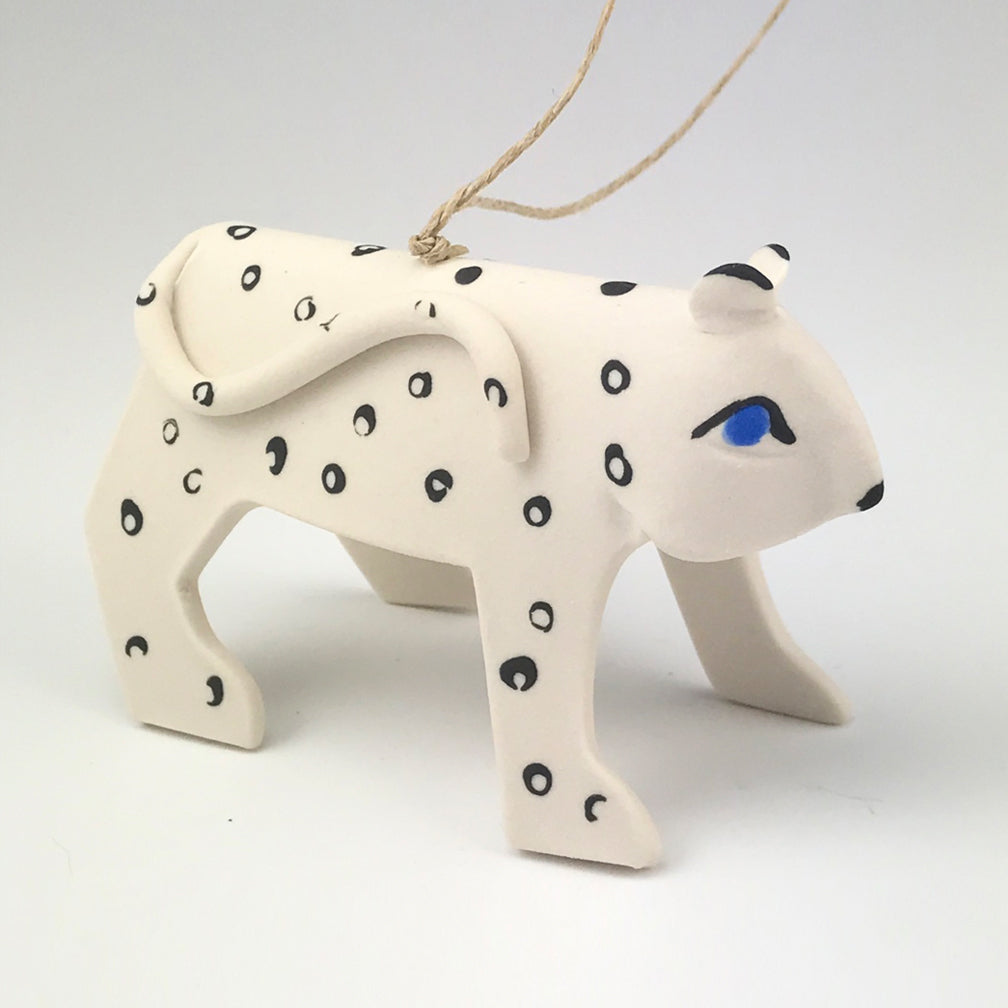 Evening Star Studio: Ornament: Snow Leopard